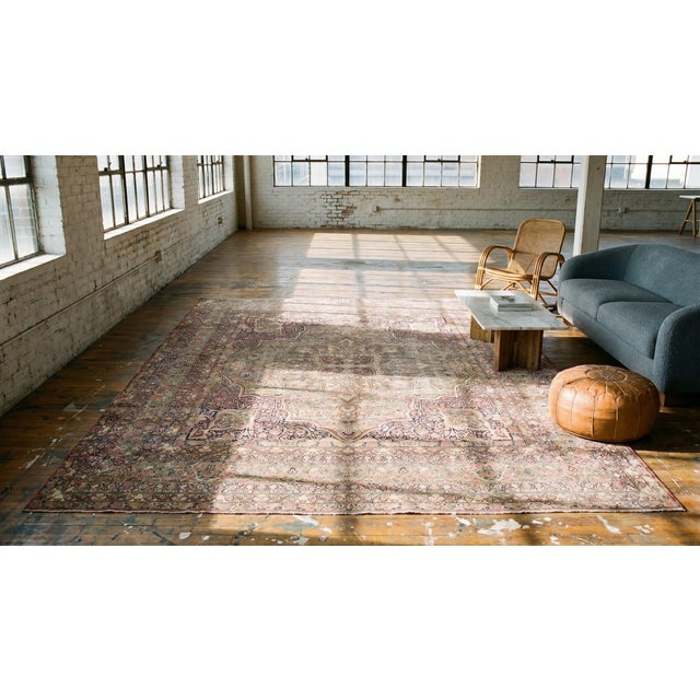 Red Late 19th Century Persian Laver Kerman Carpet ( 14' x 17' - 427 x 518 cm ) For Sale - Image 8 of 8