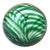 Emerald Green Art Glass Ball Sphere Paperweight Decorative Object For Sale