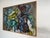 This is a midcentury abstract expressionist oil on canvas signed “Evelynne Swetlow” in its original studio frame. With...