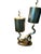 1980s Twin Flame Sculpture Lamp For Sale - Image 5 of 12