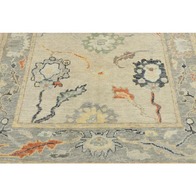Turkish Oushak Rug - 04'10 X 07'03 For Sale - Image 4 of 9