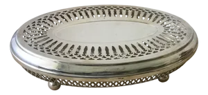 Silver Plate Table Food Warmer, France, 1970s