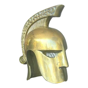 Vintage Regency Brass Gladiator Helmet