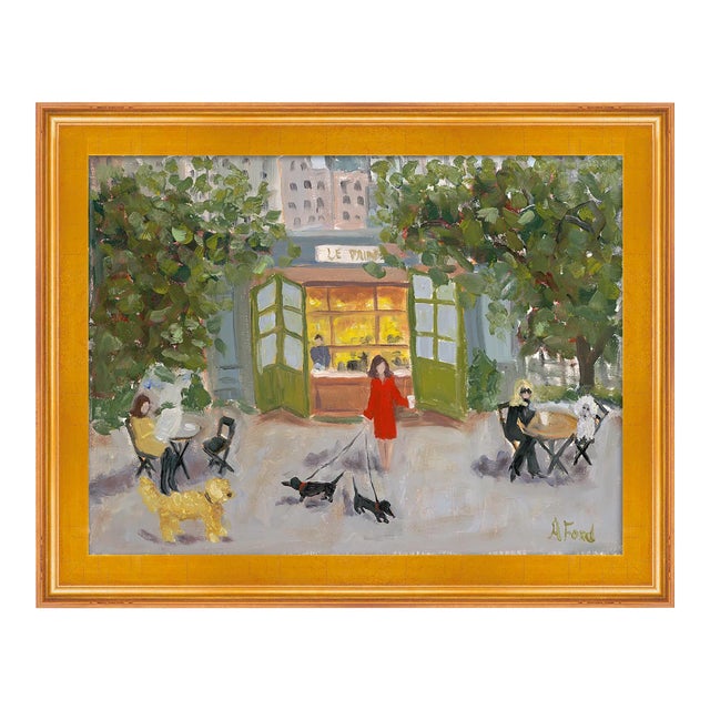 Bryant Park by Alice Ford in Gold Frame, XS Art Print For Sale