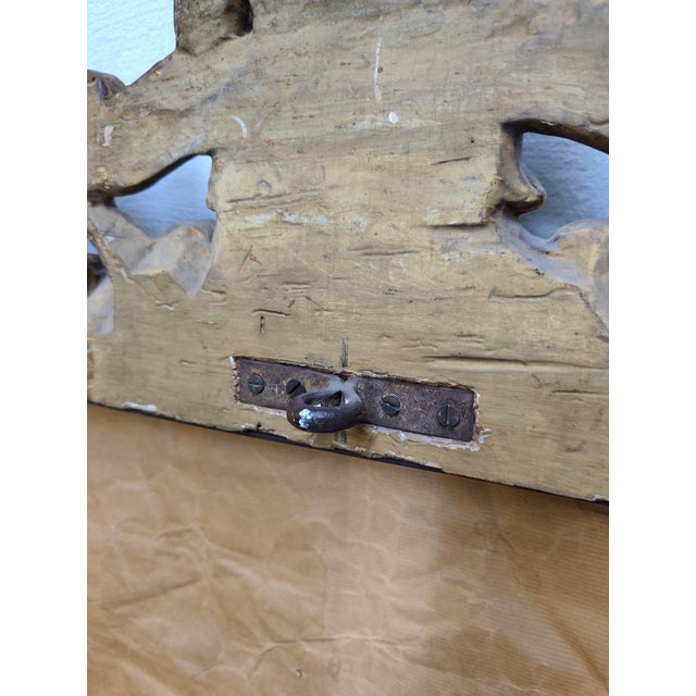 17th Century Wooden Mirror in Gold Leaf from a Noble Palace in Rome, 1680 For Sale - Image 11 of 13