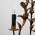 This 20th Century Italian gilt metal tole chandelier showcases the delicate craftsmanship and botanical elegance...