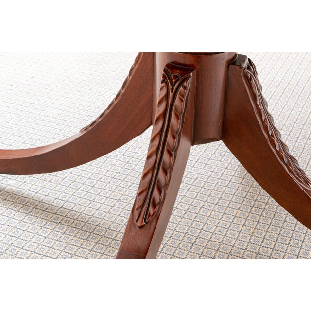 Vintage Baker Double Pedestal Extension Dining Table For Sale - Image 10 of 12