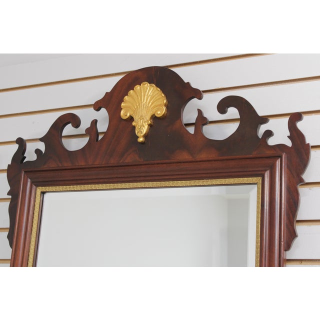Chippendale Councill Craftsmen Chippendale Mahogany Mirror For Sale - Image 3 of 13