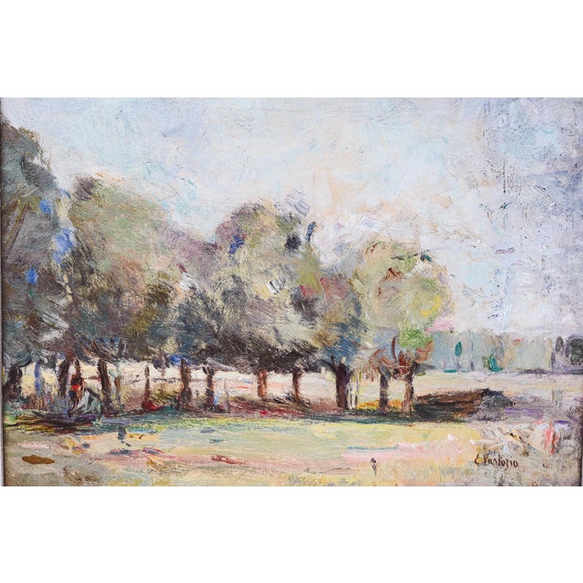 Ezio Pastorio, Lombard Plain, 1970s, Oil on Canvas For Sale - Image 7 of 12