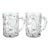 Tiffany & Co. 16oz Pair of Rock Cut Crystal Beer Mug - a Pair For Sale