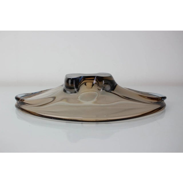 Mid-Century Art Glass Bowl by Zelezno Borske Sklo, 1960s For Sale - Image 8 of 9