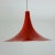Mid-Century Danish Red Semi Pendant Light, 1960s For Sale - Image 6 of 11