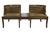 Mid-Century Modern Vintage Mahogany Two-Seat Conversation Settee With Central Table and Drawer For Sale - Image 3 of 8