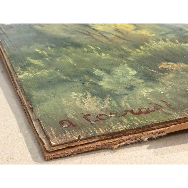 A Refined Painting, Executed and Signed Lower Left by Alfonso Corradi, Depicting a Woodland Landscape., 1890s, Oil on Canvas