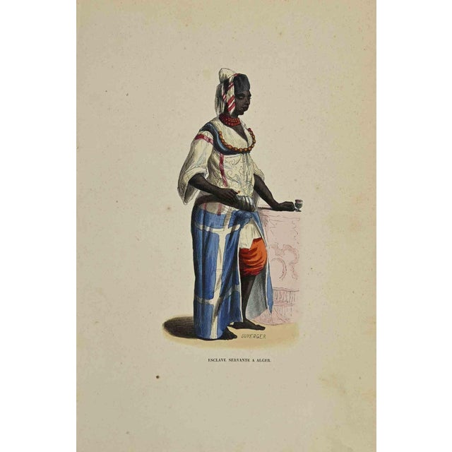 Slave Servant in Algiers is a hand colored lithographs made by Auguste Wahlen in 1844. Good conditions. The artwork...