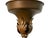 1920s Pendant With Acorn Shaped Shade and Four Bare Bulbs and Original Paint Finish For Sale - Image 14 of 14