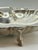 Metal Vintage Silver-Plated Footed Shell Shaped Serving Tray With Fish Feet For Sale - Image 7 of 8
