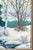 Early 20th Century American Impressionist Modernist Winter Landscape by Walt Trag For Sale - Image 10 of 15