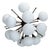 21st Century Mezzo Bronze White Pebble Murano Glass Flush Mount by Fabio LTD For Sale