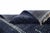 Navy Blue Vertical Stripe Conor-Block Hand-Knotted Wool Rug | 9'10" X 8'10" | One of a Kind For Sale - Image 8 of 8