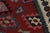 Textile Rug & Kilim’s Mashwani Afghan Baluch Kilim in Red & Blue Geometric Patterns For Sale - Image 7 of 7