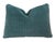 2020s Kravet Couture Stripe Teal Velvet Feather/Down Pillow For Sale - Image 5 of 7