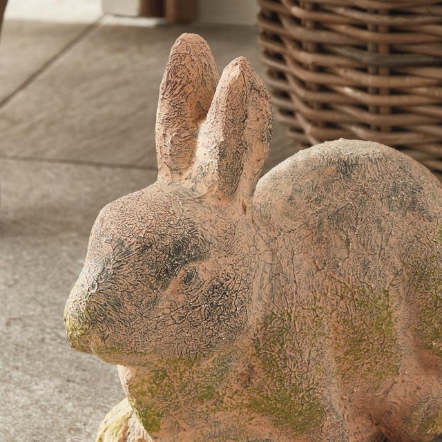 Weathered Garden Rabbit Large For Sale In Chicago - Image 6 of 7