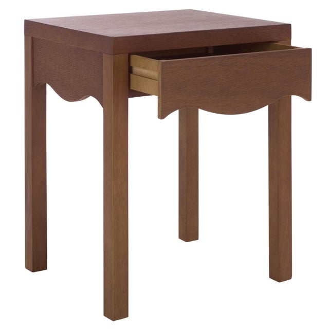 Kannie 1 Drawer Accent Table in Dark Oak For Sale In Philadelphia - Image 6 of 7