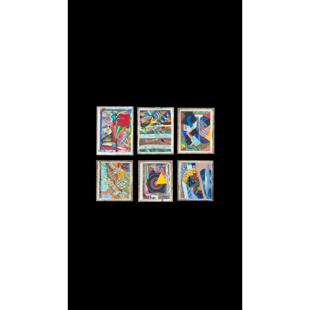 Sky Blue 66"h Monumental XL Original Painting in Sky Blue Titled "Break Up" by Ronald D. Moody (Ron Moody) For Sale - Image 8 of 10