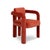 Contemporary Double Arch Dining Chairs in Crimson Red Cotton Velvet from Insidherland, Set of 6 For Sale - Image 3 of 16