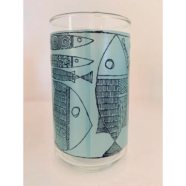 1950s Mid-Century Modern Copenhagen Fish Glasses - Set of 4 For Sale - Image 5 of 6