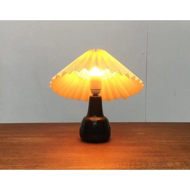 Mid-Century Danish Ceramic Table Lamp from Søholm For Sale - Image 11 of 18