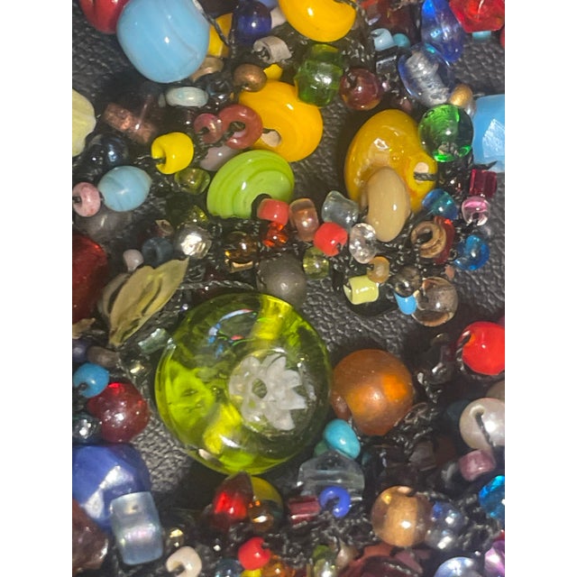 Antique Necklace Venetian Lampwork and Bohemian Molded Glass Beads For Sale - Image 9 of 10