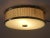 This very well-preserved circular lamp made of brass can be installed both as a wall and ceiling light. The lower cover is...