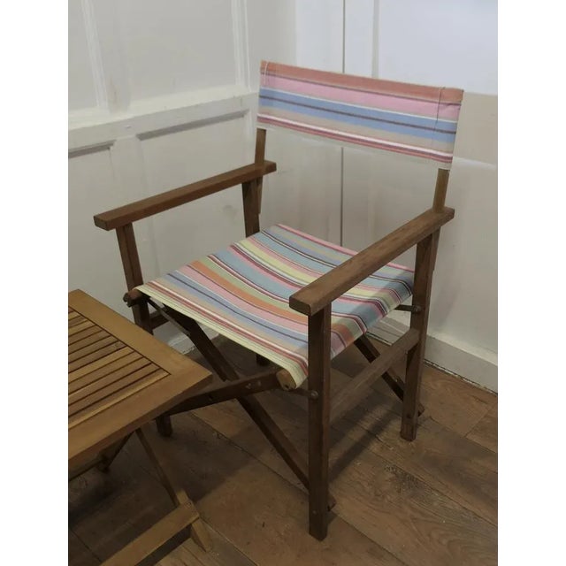 Mid Century set with 2 Directors Chairs and a Coffee Table A great set with 2 lounging chairs and a coffee table, these...