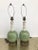 Jade Pair of Mid-Century Jade Ceramic Table Lamps For Sale - Image 8 of 8