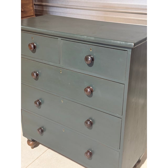 Antique Two Over Three Drawers - Painted Chest of Drawers From England For Sale - Image 6 of 18