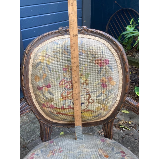 Antique Needlepoint Bergere Chair Chairish