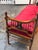 Victorian Antique Victorian Red Damask Upholstered Settee For Sale - Image 3 of 12