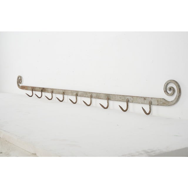 Industrial Antique Industrial Butcher's Meat Hook Rack For Sale - Image 3 of 10