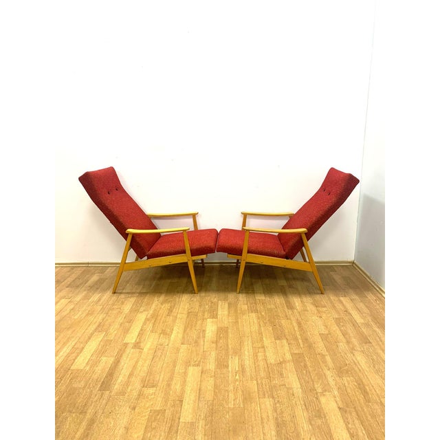 Armchairs from TON, Czechoslovakia, 1960s, Set of 2 For Sale - Image 9 of 11