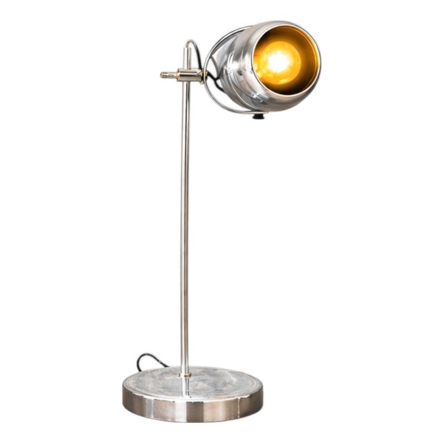 1960s Table Lamp Plated in Chrome, Unknown For Sale