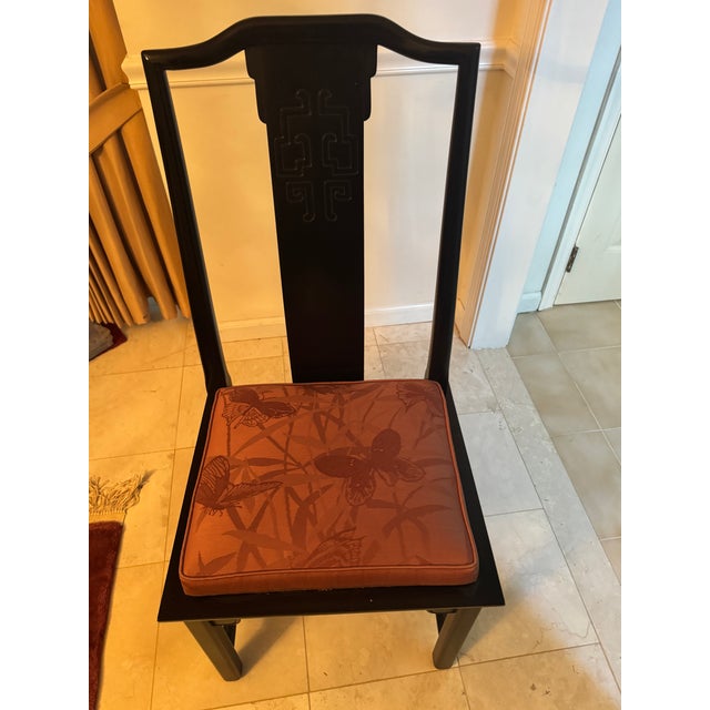 Raymond Sobota Century Furniture Raymond Sobota Signature Chin Hua Dining Room Table With Table Surface in Impeccable Condition With 8 Chairs For Sale - Image 4 of 14