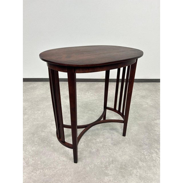 Oval Table by Arch. Marcel Kammerer for Thonet, 1890s For Sale - Image 5 of 8