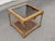 Vintage Provincial Burl Walnut Glass Top Side Table For Sale - Image 4 of 8