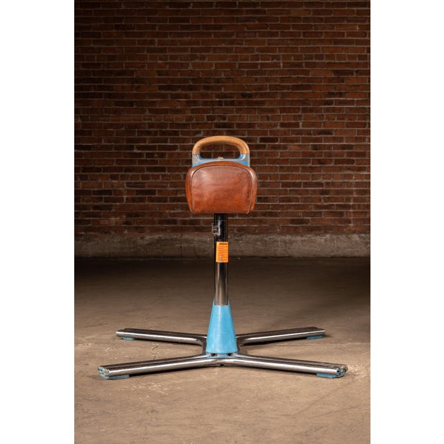 Vintage Leather Pommel Horse by Nissen For Sale - Image 4 of 8
