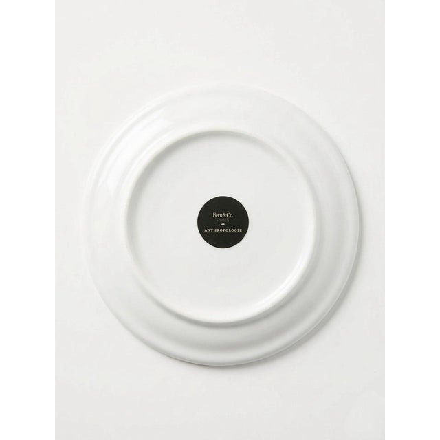 2000 - 2009 Anthropologie X Fern & Co. Palm Tree Dessert Plates - Set of 4 For Sale - Image 5 of 12