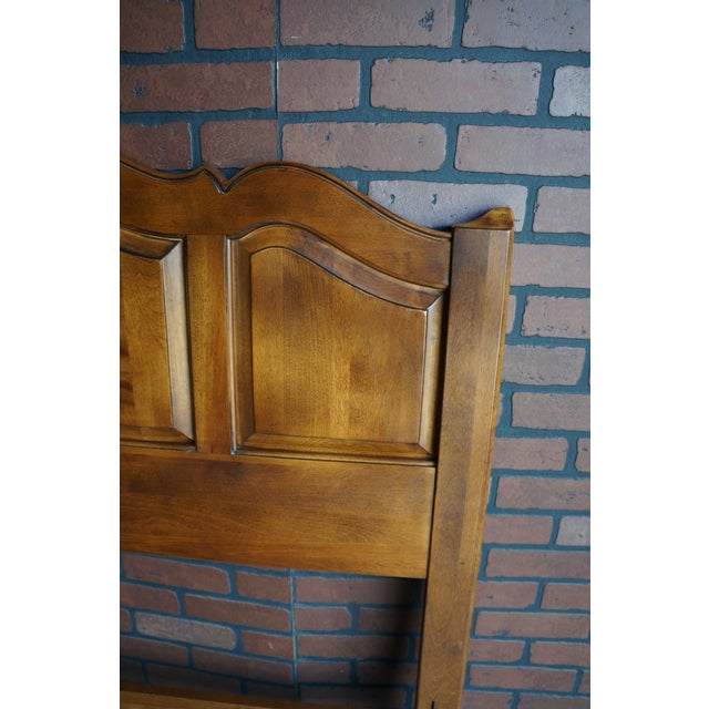 French Provincial Ethan Allen Country French Raised Panel Queen Headboard For Sale - Image 3 of 6