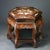 Mid 20th Century Vintage Chinese Huali Rosewood Hexagonal Stool | Mother-of-Pearl Inlaid Bird & Flower Motif For Sale - Image 5 of 9