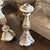Antique White Pair of 19th Century Louis XVI White and Gold Lacquered Wood Sicilian Candlesticks For Sale - Image 8 of 10